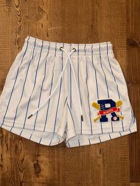 Ryoko Rain MLBfits Mesh Pinstripe Shorts Size S 0359